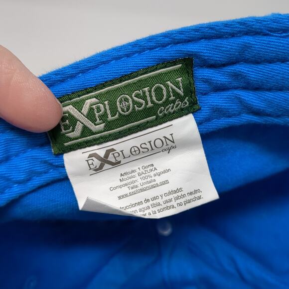 Puerto Vallarta Mexico Slideback Baseball Hat Blue One Size Explosion Caps - Picture 9 of 9